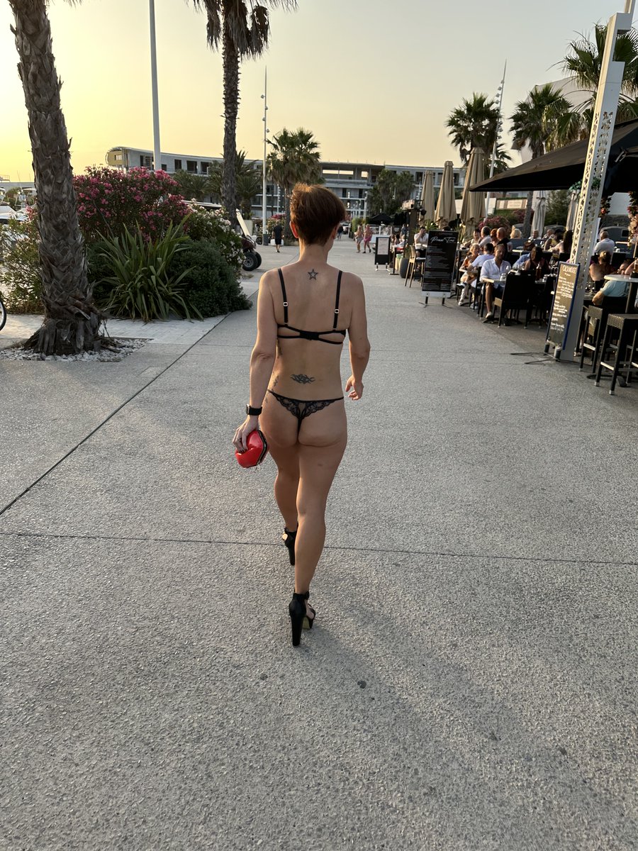 Take me back to Cap D’agde where walking around in lingerie and heels is perfectly acceptable