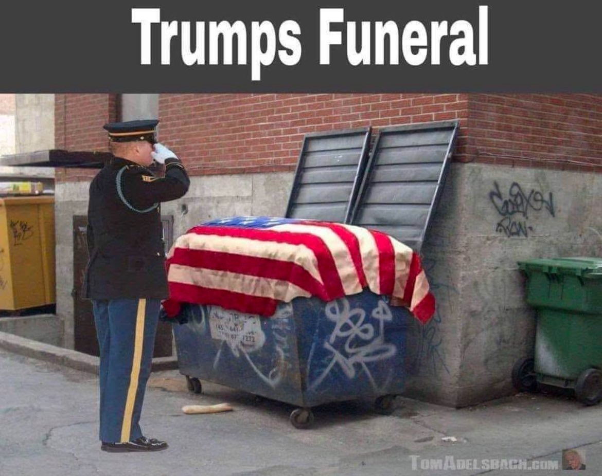 lillybeth53's tweet photo. @MikeSington I hope that someone takes all the gold-plated crap that Donald "fools gold" Trump placed in the White House &amp; throws in #TraitorTrumps proper burial dump! https://t.co/NELIAWye0d