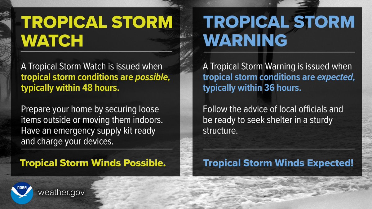 Tropical storm conditions from Hurricane #Erin are expected today in portions of North Carolina. If you're in the path of the storm, stay away from coastal areas &amp; evacuate if told to do so. Download the @FEMA app to get safety tips &amp; weather updates for up to five locations.