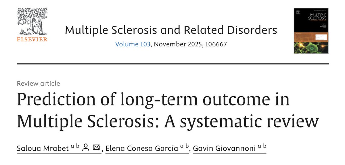 IJMSCtweets's tweet photo. "[W]e aimed to systematically review all the potential #prognostic factors in MS (including those not yet well established) to define those most relevant to make up a long-term prognostic score for patients with" #MultipleSclerosis. https://t.co/0ofapWtE8R https://t.co/oBJqGEfarh