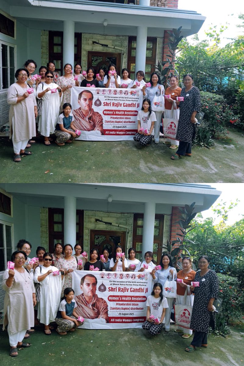 MahilaCongress's tweet image. 📍 न्यू शोउबा, नियूलैंड, नागालैंड

श्री राजीव गांधी जी की जयंती पर प्रियदर्शिनी उड़ान योजना के तहत प्रदेश अध्यक्ष श्रीमती अकुमला पोंगन द्वारा मिशन पॉसिबल अनाथालय में सैनिटरी पैड वितरित किए गए।

#NPMC #MahilaCongress #Nagaland