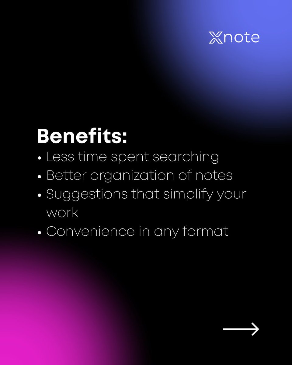XNote_AI's tweet image. Discover how XNote’s AI features transform the way you work with notes!
From quick search to smart tips, XNote helps you stay organized, save time, and make every idea easy to manage. Try it today and see how simple note-taking can be!

#xnote #ai #productivity #smarternotes…