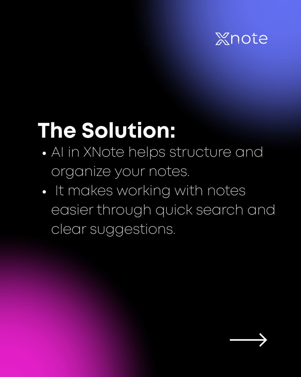 XNote_AI's tweet image. Discover how XNote’s AI features transform the way you work with notes!
From quick search to smart tips, XNote helps you stay organized, save time, and make every idea easy to manage. Try it today and see how simple note-taking can be!

#xnote #ai #productivity #smarternotes…