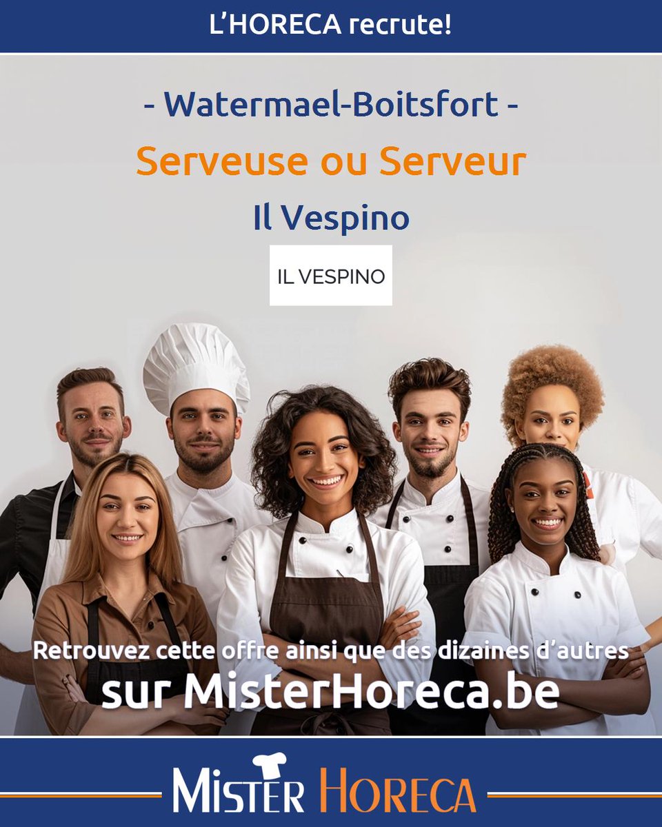 Emploi_Horeca's tweet image. #Recrutement #Horeca à Watermael-Boitsfort : 
#Serveuse ou #Serveur

MisterHoreca.be/Offres-d-emplo…