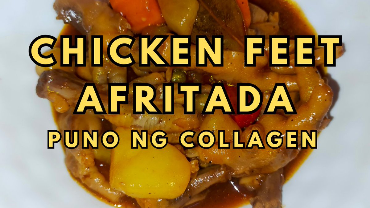 delishph12's tweet photo. Chicken Feet Afritada na Puno ng Collagen https://t.co/ukghDLp7BK via @YouTube  #food #recipe #chickenfeet #collagen https://t.co/hRtFu653MA