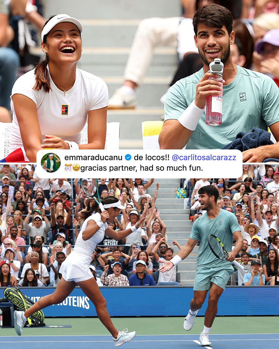 Until next time 🤩

<a href="/EmmaRaducanu/">Emma Raducanu</a> &amp; <a href="/carlosalcaraz/">Carlos Alcaraz</a> at the <a href="/usopen/">US Open Tennis</a> was a vibe 🤝