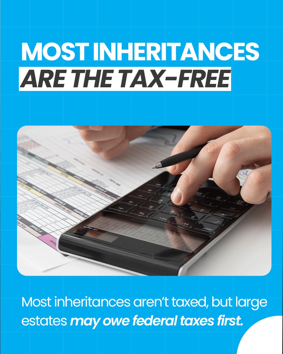 AYBSolutions's tweet image. 🪦 Not all inheritances are created equal when it comes to taxes.

Takeaway: While the inheritance itself may be tax-free, how you use or sell it could trigger taxes.

🌐 𝐕𝐢𝐬𝐢𝐭𝐎𝐮𝐫𝐖𝐞𝐛𝐬𝐢𝐭𝐞: aybsolutions.com

#aybsolutions #inheritancetaxes #estateplanning