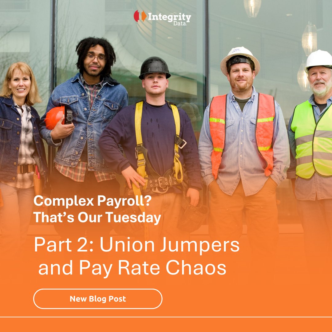 IntegrityData's tweet image. Union payroll chaos? We’ve got it covered. Learn best practices for managing union codes and pay rates manually—and how Integrity Data HRP simplifies it. 👉integrity-data.com/blog/union_pay…