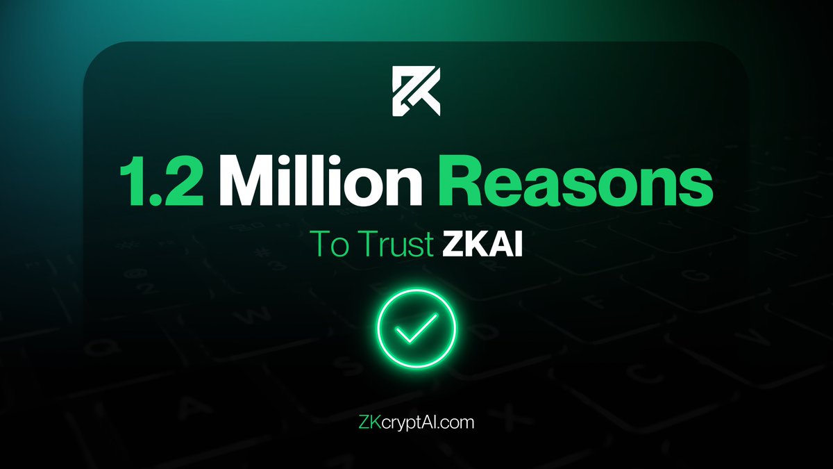 ZKCryptAI's tweet image. 1.2 Million Reasons to Trust ZKAI

In the last month alone, over 1.2 million characters have been processed through our dApp and iOS app using the ZKAI infrastructure system. And that number only reflects user queries.

Now imagine the scale when you include the characters in AI…