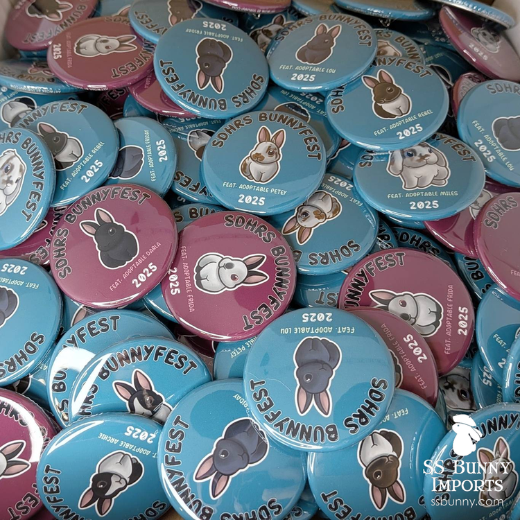 SSBunnyImports's tweet photo. While we do not plan on attending the SDHRS Bunnyfest in San Diego this year due to limited new stock, we made lots of custom buttons for their VIP swag! We highly recommend the event for any bunny lover, and it's a great fundraiser for a great organization. #ssbunnyimports https://t.co/vIAU1SkzfO