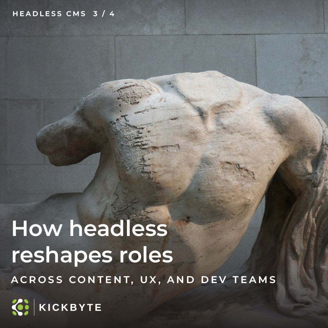 kickbytedigital's tweet image. Headless CMS reshapes every role. Content strategy. Design systems. QA testing. Dev architecture.
Skip collaboration and you get expensive chaos.
#KickbyteDigital #HeadlessCMS #TeamCollaboration #Omnichannel