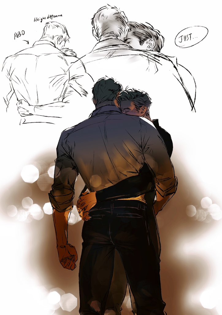 Couldn't resist drawing a Stony reunion kiss after Endgame. Just... needed to. 🛡❤ 
Pose ref from unknown KR artist.
 #stony #stevetony #fanart