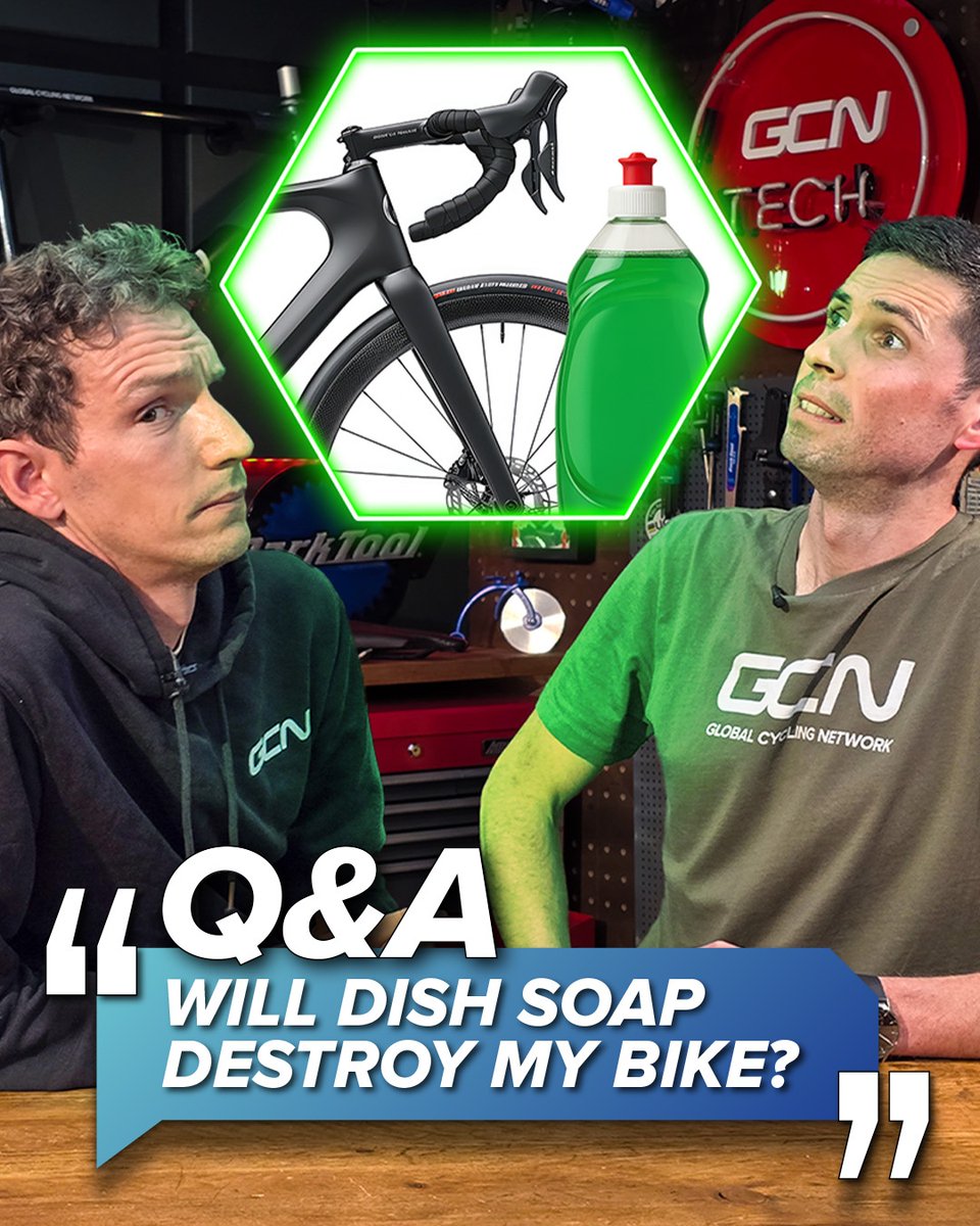 Tired of clogged tubeless valves? 😩 We've got the fix! This week on the GCN Tech Clinic, Si and Alex answer your questions about everything from using dish soap to clean your bike to the best aero upgrades for "normal" riders. 

📺 gcntech.co/dishsoap 📺 

#GCNTechClinic