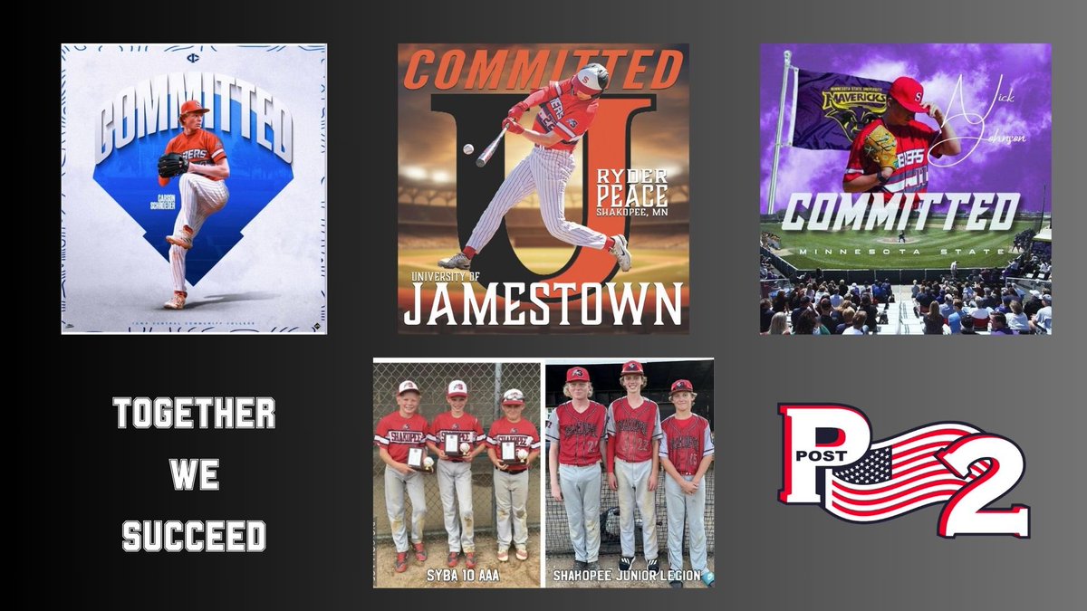 shakopeelegion's tweet image. It is moving week for the boys! 
Best of luck to @CarsonSchroed19 @Johnson25Nick @RyderPeace11 as they move into their new dorm rooms. A new chapter begins after a memorable summer.  #POST2