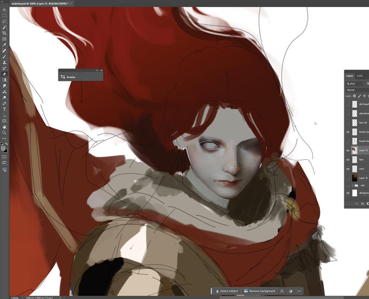 elysionarts's tweet photo. malenia, blade of miquella 

 #wip #ELDENRING https://t.co/YxLPkz6yYa