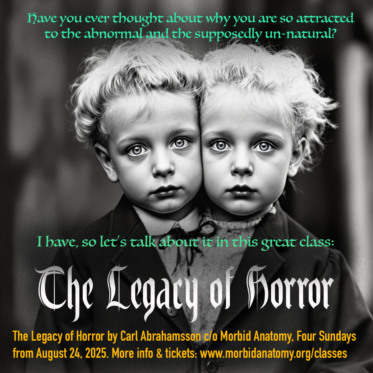 Your time has come… Are you ready for the Legacy of Horror?

morbidanatomy.org/classes/p/the-…

”What binds these diverse traditions together is not doctrine but affect. They all recognize that fear is not antithetical to faith. It is foundational. Rudolf Otto, in his influential work The