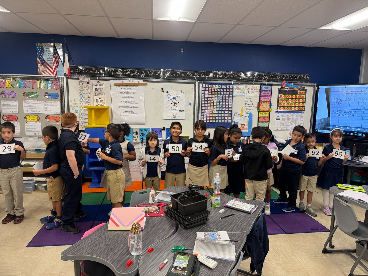 LanesMathSci's tweet photo. Number Sense Fun! Our second grade students were up and moving as they became part of a human number line while practicing number sense. https://t.co/TYA9edwstI