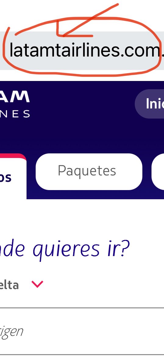 Mheo (@mheo_) on Twitter photo ¡Ojo!👁️
🚨 Señores <a href="/LATAM_CO/">LATAM Colombia</a>, los están suplantando y tumbando a la gente ofreciendo superpromociones a su nombre.
‼️ La página web está muy bien montada, lo único sospechoso son los tiquetes baratos en una época de tiquetes caros. ¡Ojo!👁️
🚨 Señores <a href="/LATAM_CO/">LATAM Colombia</a>, los están suplantando y tumbando a la gente ofreciendo superpromociones a su nombre.
‼️ La página web está muy bien montada, lo único sospechoso son los tiquetes baratos en una época de tiquetes caros.