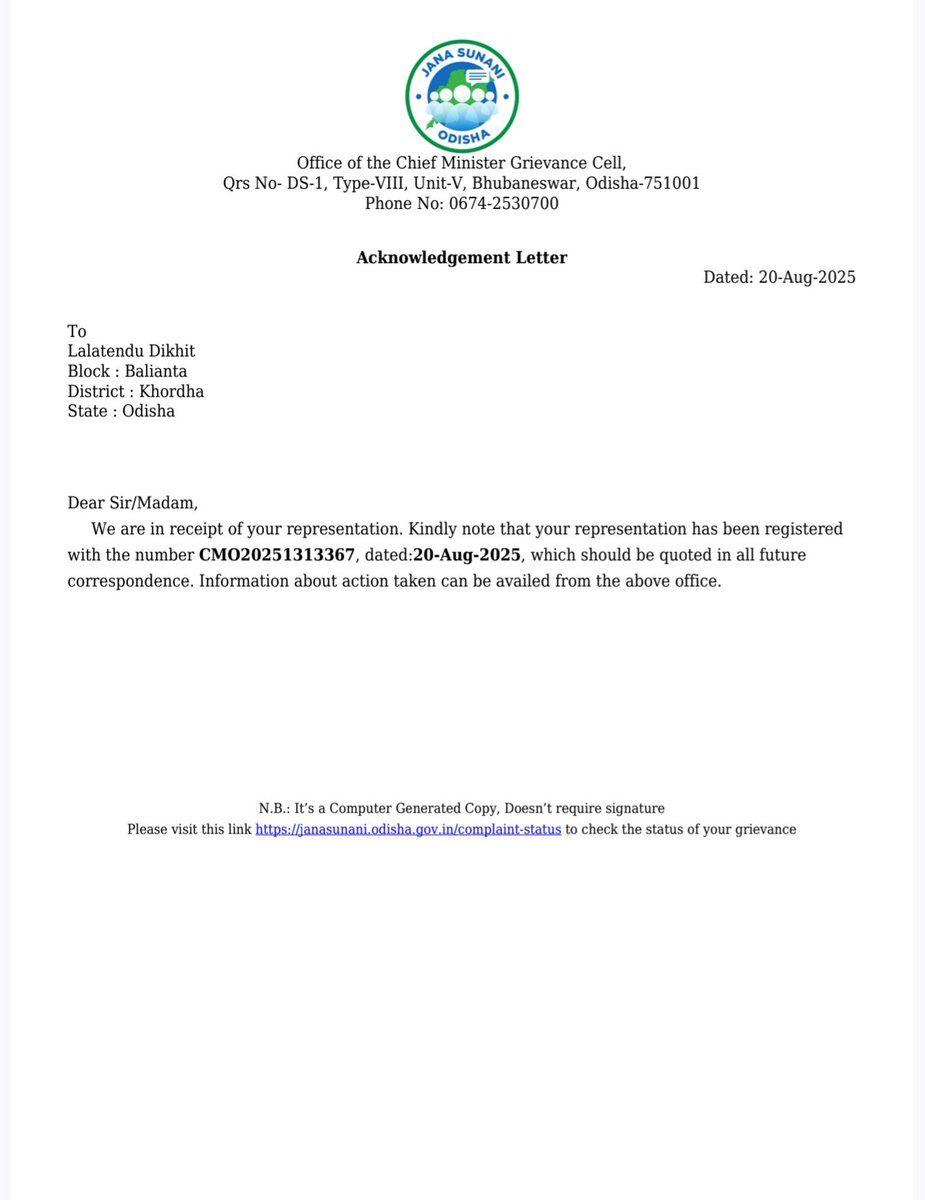 DixitLalat's tweet photo. @CMO_Odisha @EnergyOdisha @PradeepJenaIAS @PMOIndia @MinOfPower @TPCentralOdisha @TataPower Odisha Governments EV policy 2022 not implemented by TPCODL. TPCODL Management intentionally.  Grievance registered near hon'ble CM, Odisha for necessary action. Evidence attached. https://t.co/LfZCCqeyA4