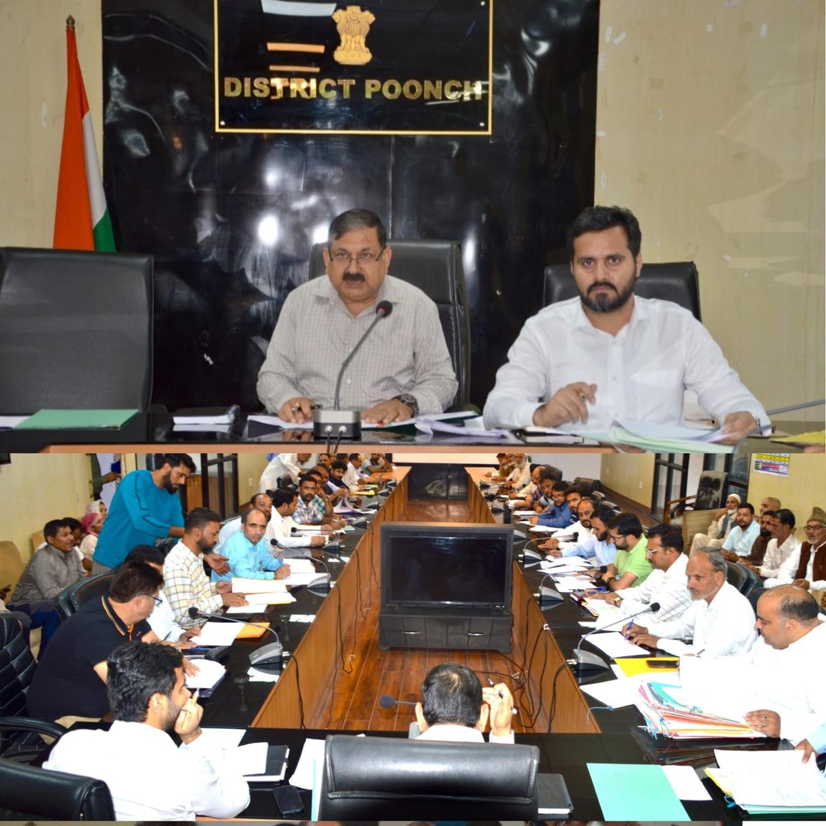 Deputy Commissioner Poonch, Ashok Kumar Sharma, today chaired a meeting of the Rent Assessment Committee (RAC)  to review and finalize the rent for government departments operating from private accommodations.
<a href="/OfficeOfLGJandK/">Office of LG J&K</a> <a href="/CM_JnK/">Office of Chief Minister, J&K</a> <a href="/diprjk/">Information & PR, J&K</a>