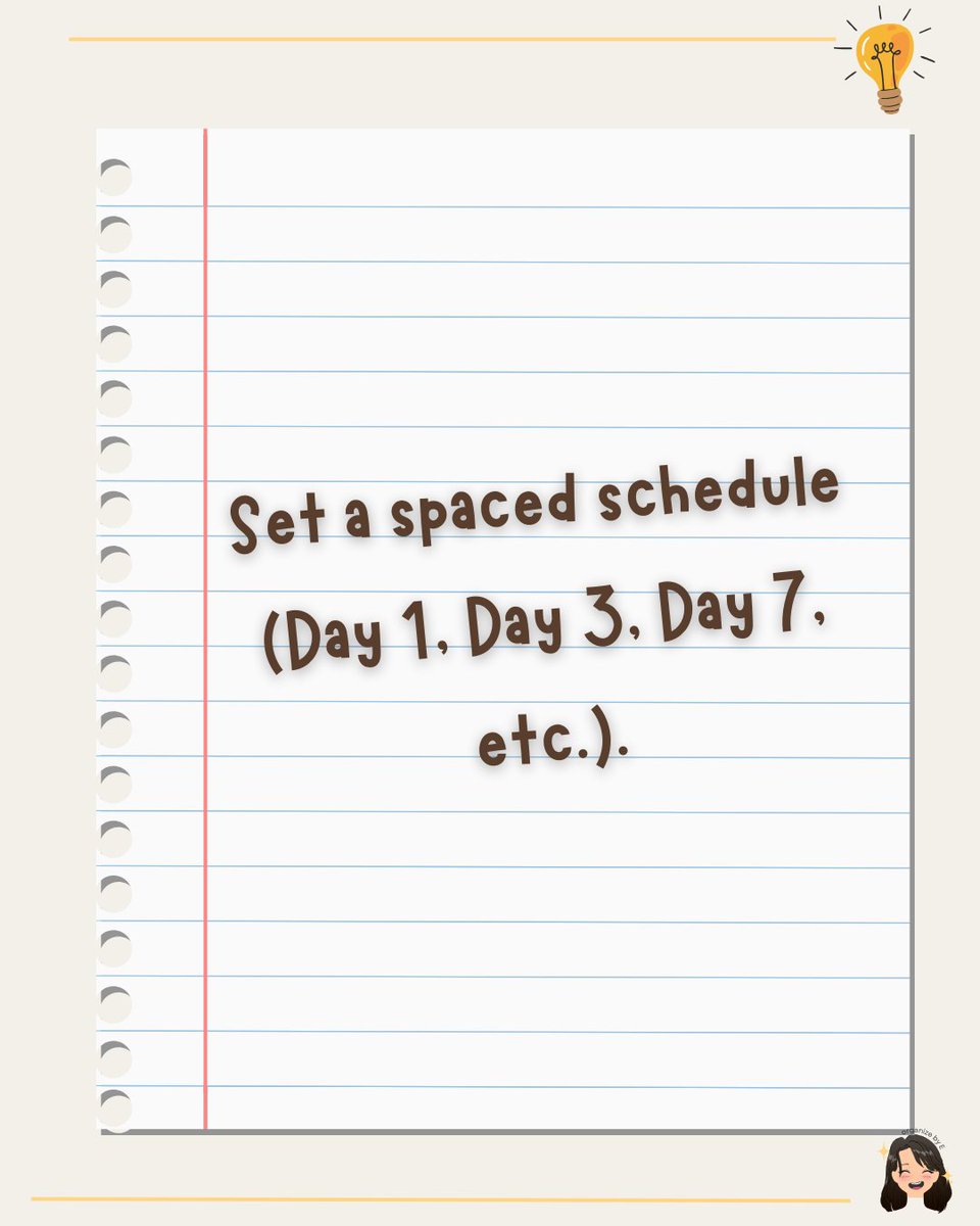 organizeby_e's tweet image. “Your memory has limits—but spaced repetition stretches it! 📷 Apps like Anki &amp;amp; Quizlet are game changers.” #SpacedRepetition #StudyApps #BrainHacks #StudyWithMe #StudentMindset