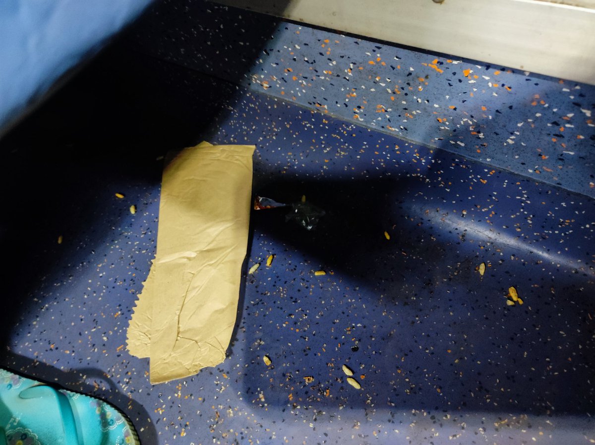 Pratham03498633's tweet photo. @RailwaySeva @RailMinIndia @WesternRly 
Train no: 17630, coach A1 (2nd AC). The coach is very dirty.. Could you please provide a resolution?
PNR: 4634928231 https://t.co/vdCSMjbxZ1