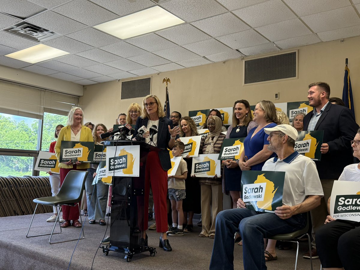 AbigailLeavins's tweet photo. .@SarahforWI officially announces her campaign for lieutenant governor today https://t.co/zMn3MAydGj