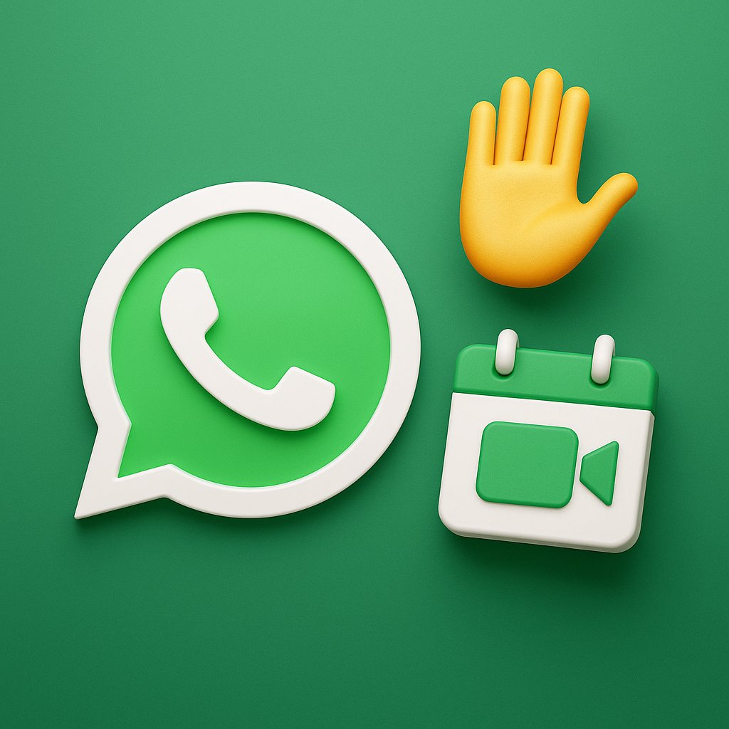 SWOTSocialMedia's tweet photo. Hands up if your WhatsApp group chats could use a little order… ✋ Now you can schedule calls and raise your hand when it’s your turn to speak. Finally, group calls without the chaos.

Do you see yourself replacing Zoom or Teams for quick meetings? https://t.co/pPFkpsUrWW