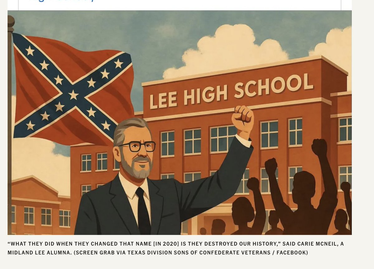 JillianMichaels's tweet photo. Just read in The Free Press that a high school is reverting its name back to Robert E. Lee and reinstating the Confederate flag. People will rush to pin this on Trump, but I’d argue it’s something different: a backlash from younger generations choking on performative wokeness and spitting it back out.

And here’s the problem: when you make every conversation about identity politics, when you reduce history to a morality play of heroes and villains defined purely by race or gender—you don’t build a more just society. You breed resentment. You hand extremists ammunition. You make symbols of genuine oppression appealing again, less as emblems of hate, but as a giant middle finger to the people seen as shoving “woke” dogma down their throats.  
To move forward, we must tell the whole story—both the evil and the good. America’s past has deep wounds, but it also holds extraordinary examples of resilience, progress, and unity. What makes us great is not perfection, but the constant striving to be better. If we remember that, and teach both the struggles and the successes, we can find common ground and rise together.