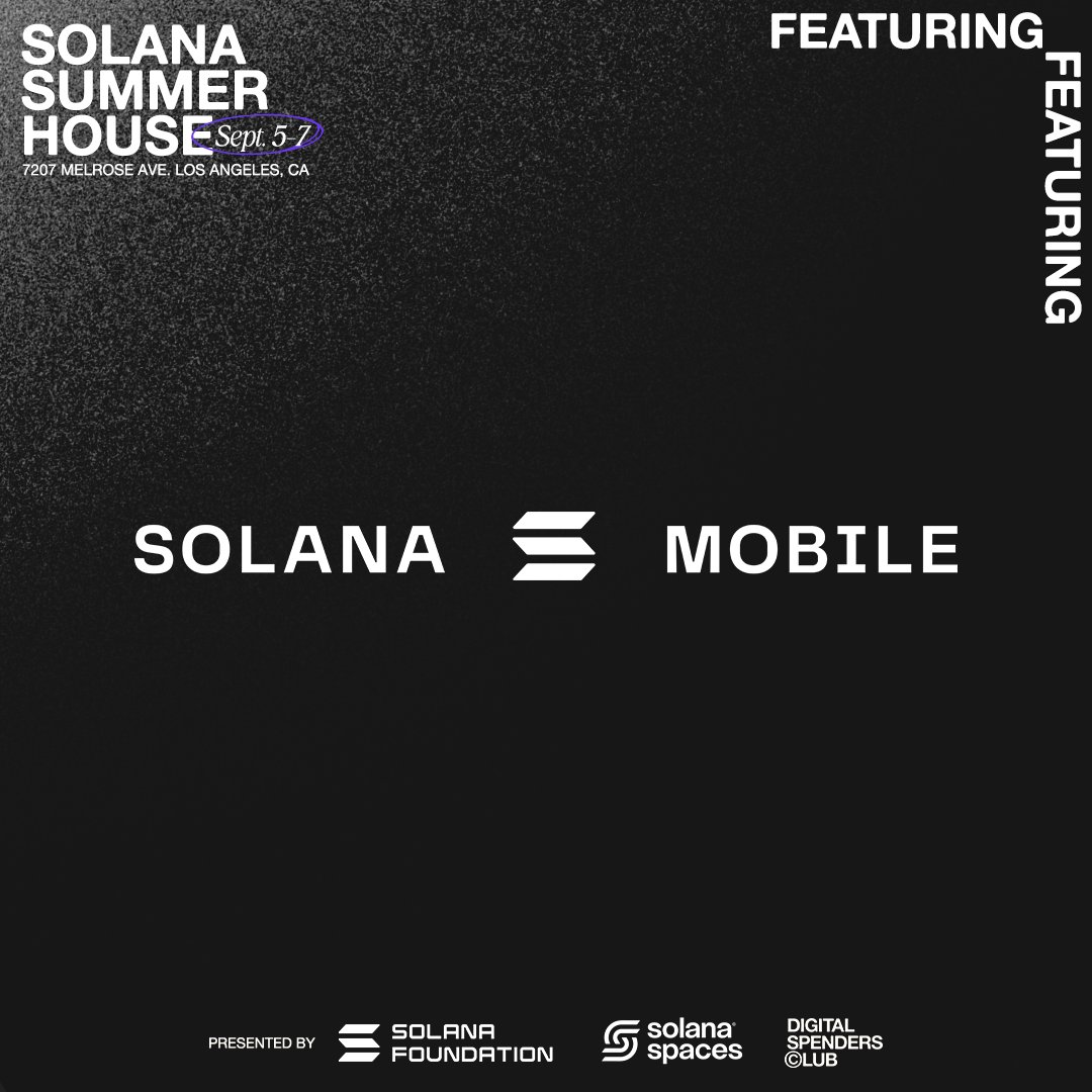 Solana Spaces (@solanaspaces) on Twitter photo The future is in your hands. Literally.
Meet the Seeker by <a href="/solanamobile/">Seeker | Solana Mobile</a> 📱
Catch it at Solana Summer House LA, Sep 5 - 7.
Rumor has it…there might be more than a few surprises waiting for you 👀 The future is in your hands. Literally.
Meet the Seeker by <a href="/solanamobile/">Seeker | Solana Mobile</a> 📱
Catch it at Solana Summer House LA, Sep 5 - 7.
Rumor has it…there might be more than a few surprises waiting for you 👀