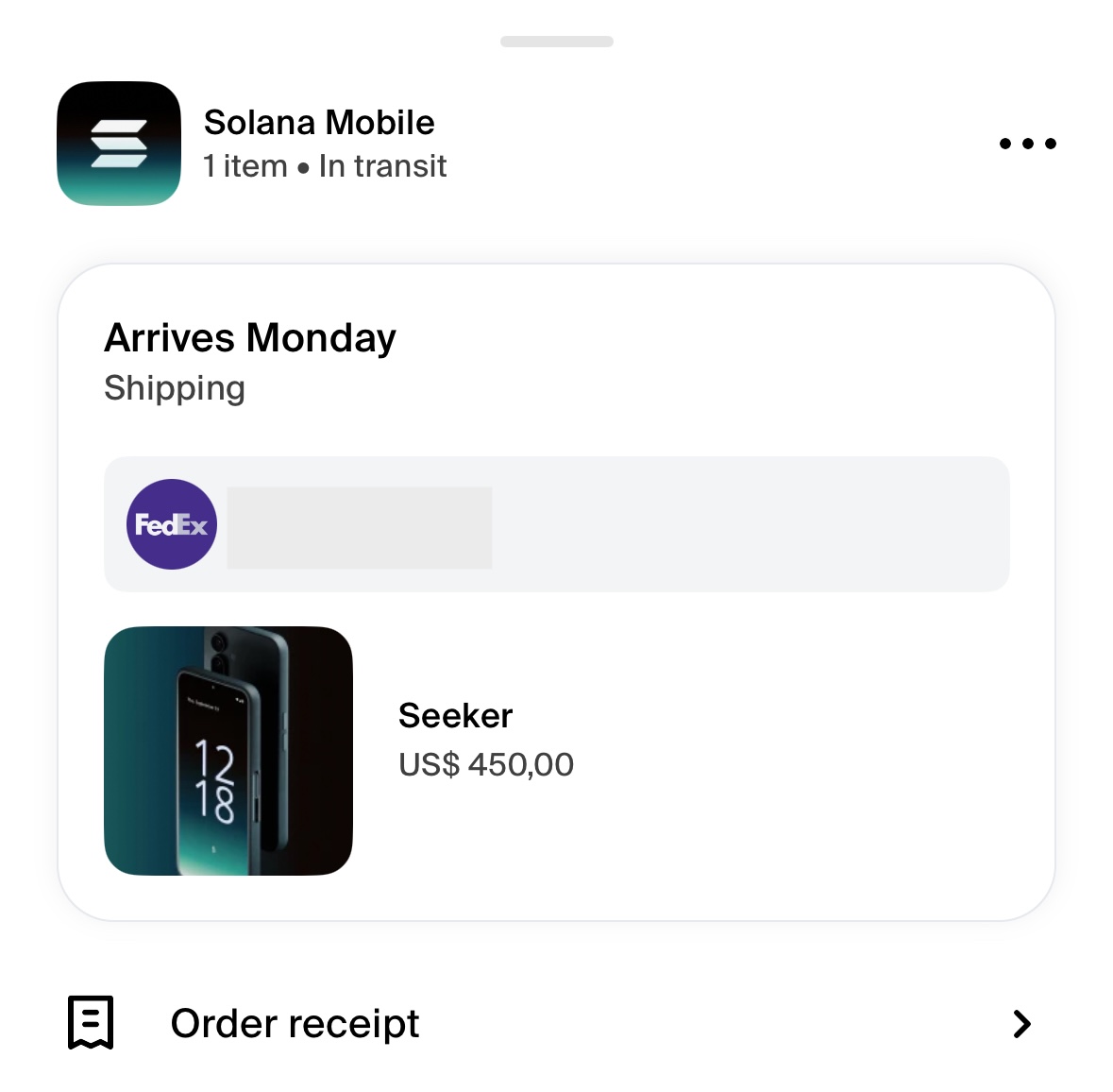 ZeroBlocks.sol (@zeroblocks_sol) on Twitter photo 🚨 It’s happening.
Just got my <a href="/solanamobile/">Seeker | Solana Mobile</a> shipping confirmation.
ETA: Monday 📦
Unboxing video is a MUST.
Did you get yours yet? 🚨 It’s happening.
Just got my <a href="/solanamobile/">Seeker | Solana Mobile</a> shipping confirmation.
ETA: Monday 📦
Unboxing video is a MUST.
Did you get yours yet?