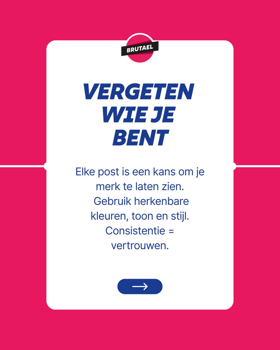 Iedereen denkt dat ‘even wat posten’ genoeg is voor succes op social media. 🙄

Denk je dat je social media goed op orde hebt? Grote kans dat je (onbewust) een van deze fouten maakt! ❌

➡️ Swipe voor de reality check.

#SocialMediaMarketing #ContentTips #OnlineMarketing #BRUTAEL