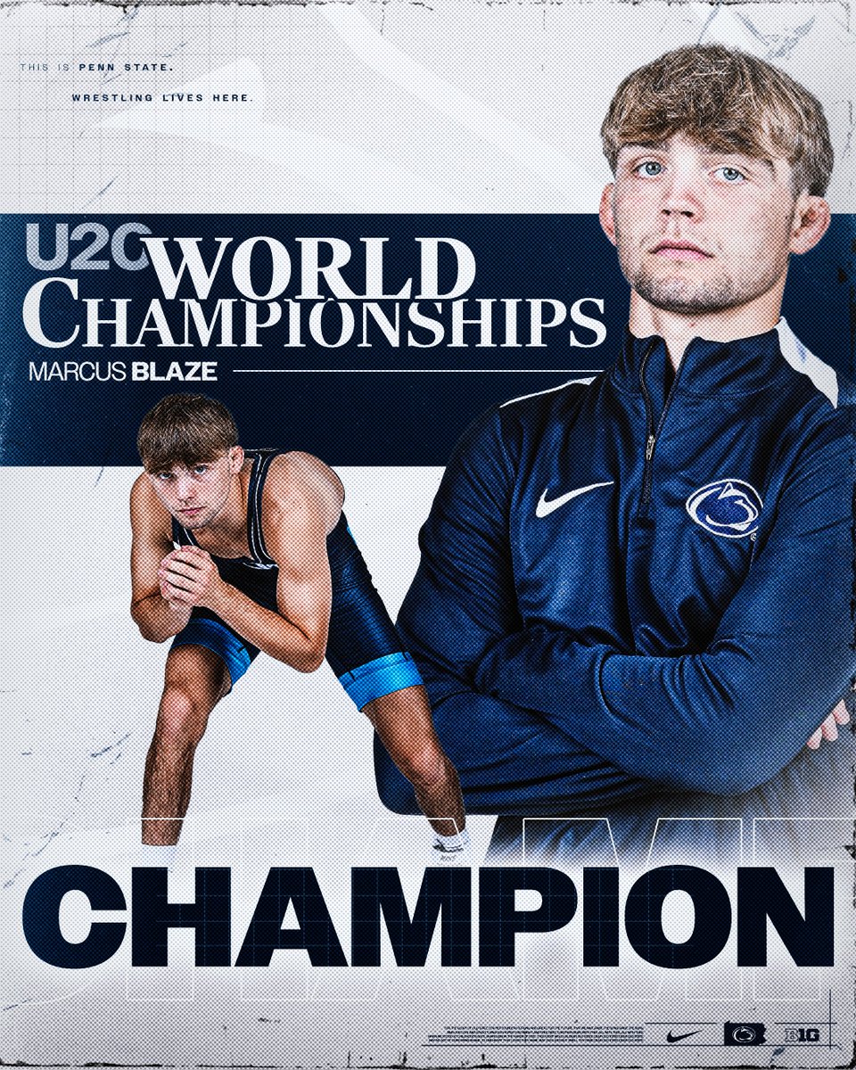 U20 WORLD CHAMPIONSHIP UPDATE!
Marcus Blaze is the U20 World Champion at 61 kg after a 10-0 tech over Ahora Khateri of Iran!
Blaze goes 5-0 to win the title!
#PSUwr