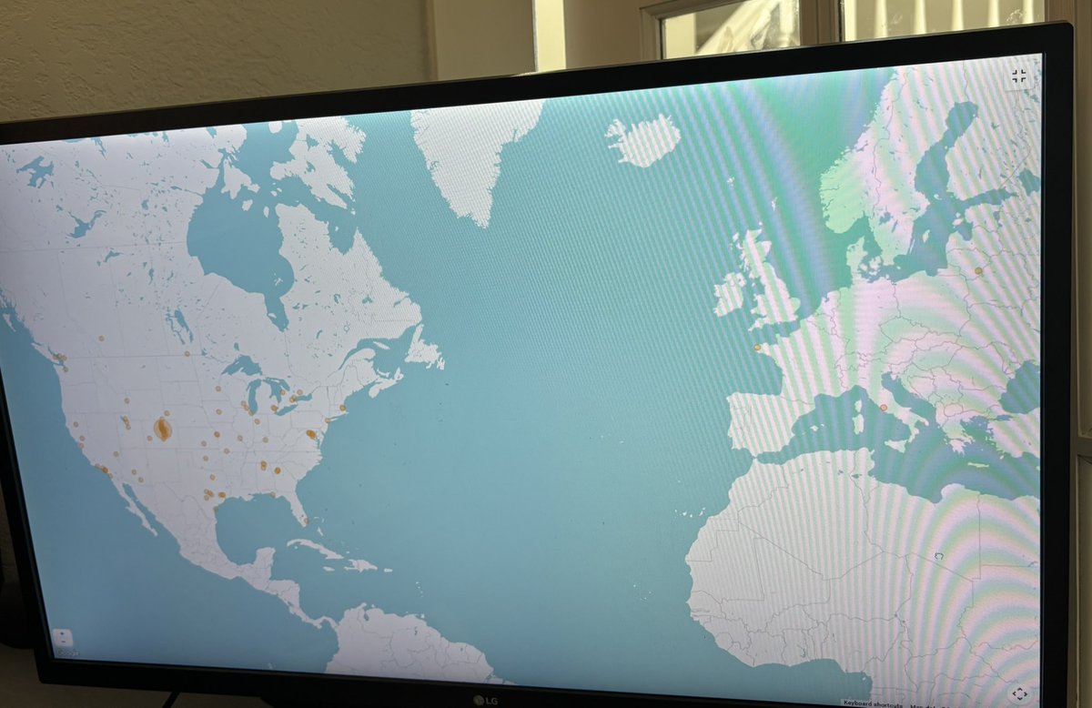 Whoa! This is a map of where everyone is coming from for the Pikes Peak Event!