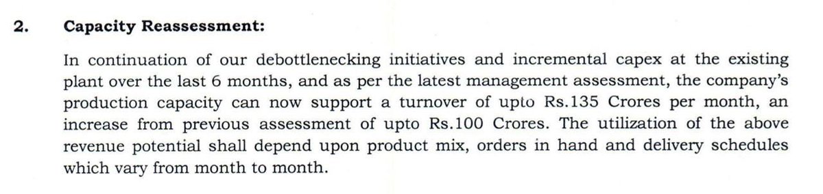 nomad_on_run's tweet image. Mangmnt’s earlier assement was 1150-1200cr. rev annually.
As per new assessment, that could increase to 1600+cr. 

A jump of 40% in expected rev from incremental capex and debottlenecking process.

Huge!

#DYCL
#DYNAMICCABLE