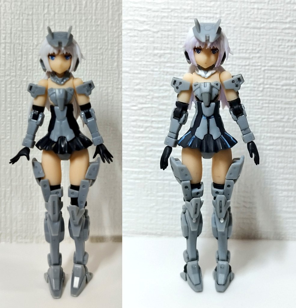 FAGのアーキテクト完成！今回は普通のやつとハンドスケールを同時に作った。
＃フレームアームズガール #FAG