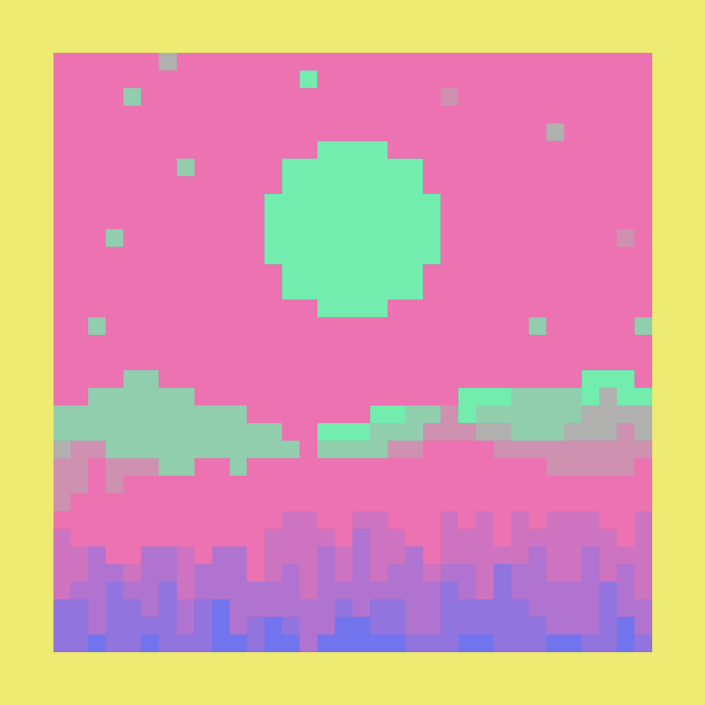 I’m going to let you in on a little secret. Everyday, once a day, give yourself a present. Don’t plan it, don’t wait for it. Just let it happen. It could be a new shirt at the Men’s store. A catnap in your office chair. Or a Hashscape from <a href="/rgb0x00/">rgb</a>. Like this.