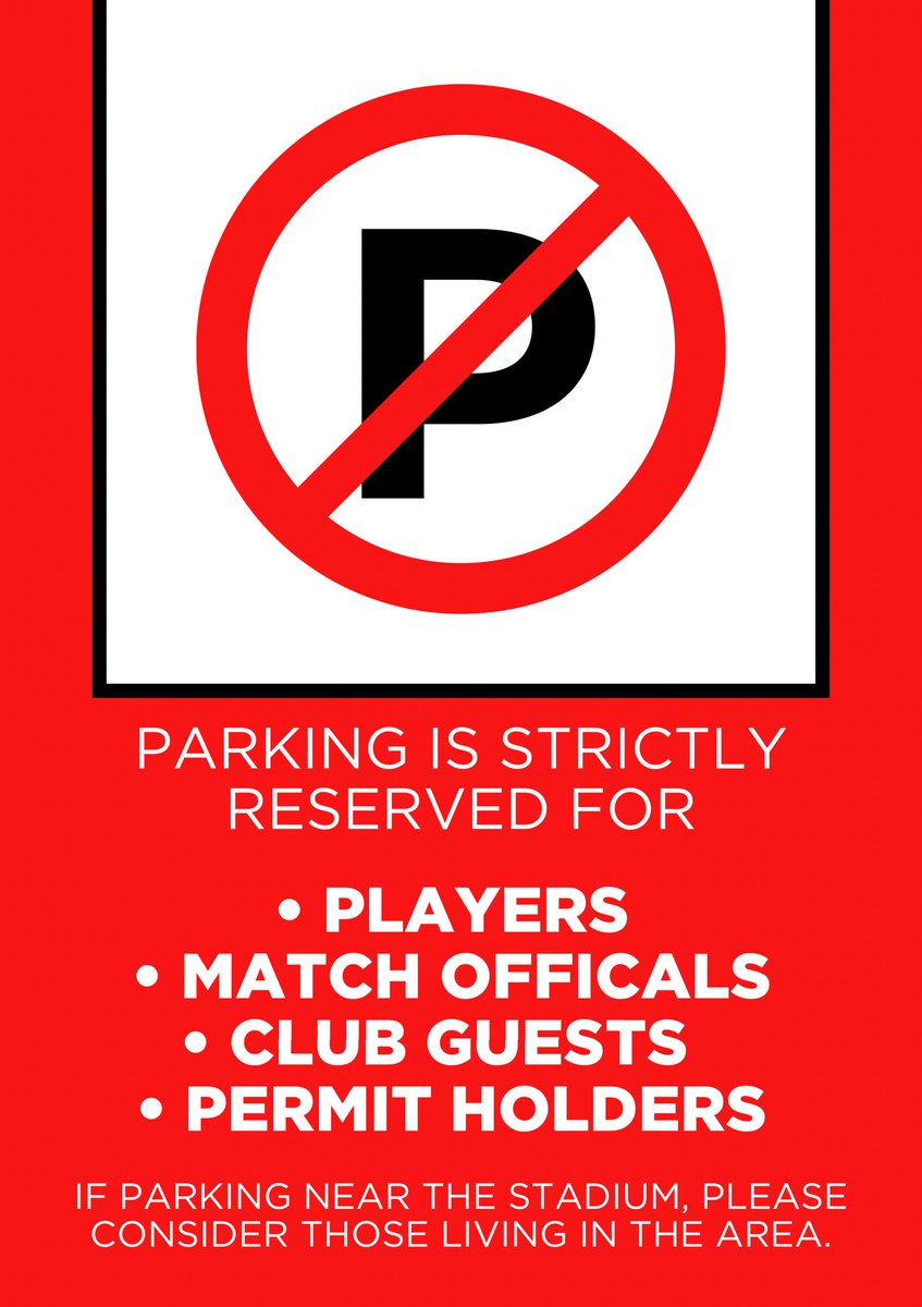 🅿️ A reminder to all supporters:
Parking at Roots Hall is strictly reserved for:

✅ Players / Match Officials
✅ Club Guests
✅ Permit Holders

⚠️ All others will be refused entry

<a href="/SUFCRootsHall/">Southend United FC</a> <a href="/YorkCityFC/">York City FC</a>
