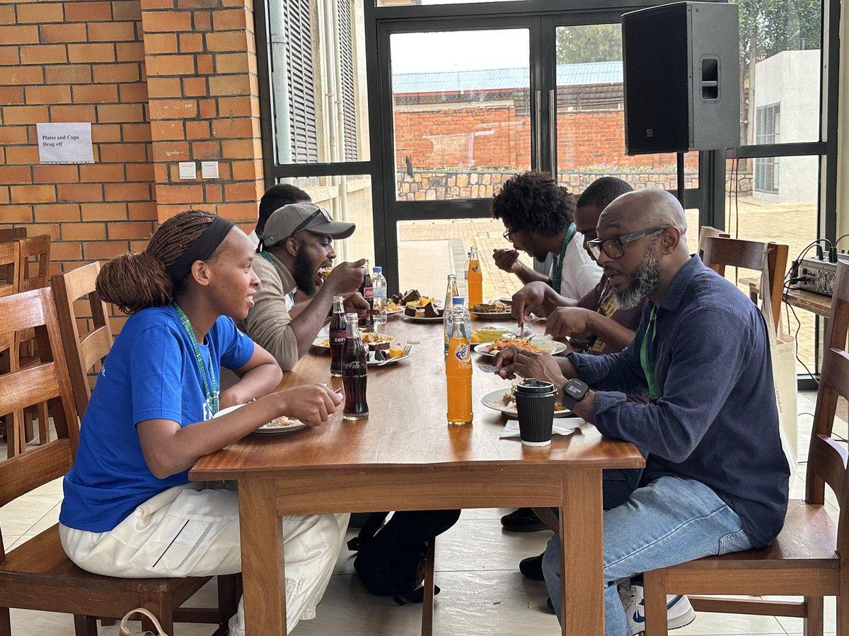 ucu_ComputEng's tweet photo. It was an incredible day at #DLI2025 — meeting, dining, and ideating with some of the brightest Researchers, Innovators, and Startup Founders in Tech and AI.

We sparked collaborations that will last — from robotics, open datasets, and deep generative models to quantum computing and beyond.

✨ "We are because you are" — the African AI spirit is rising stronger than ever.

URANANA - Hand in Hand.

Thank you @DeepIndaba , thank you @CityofKigali