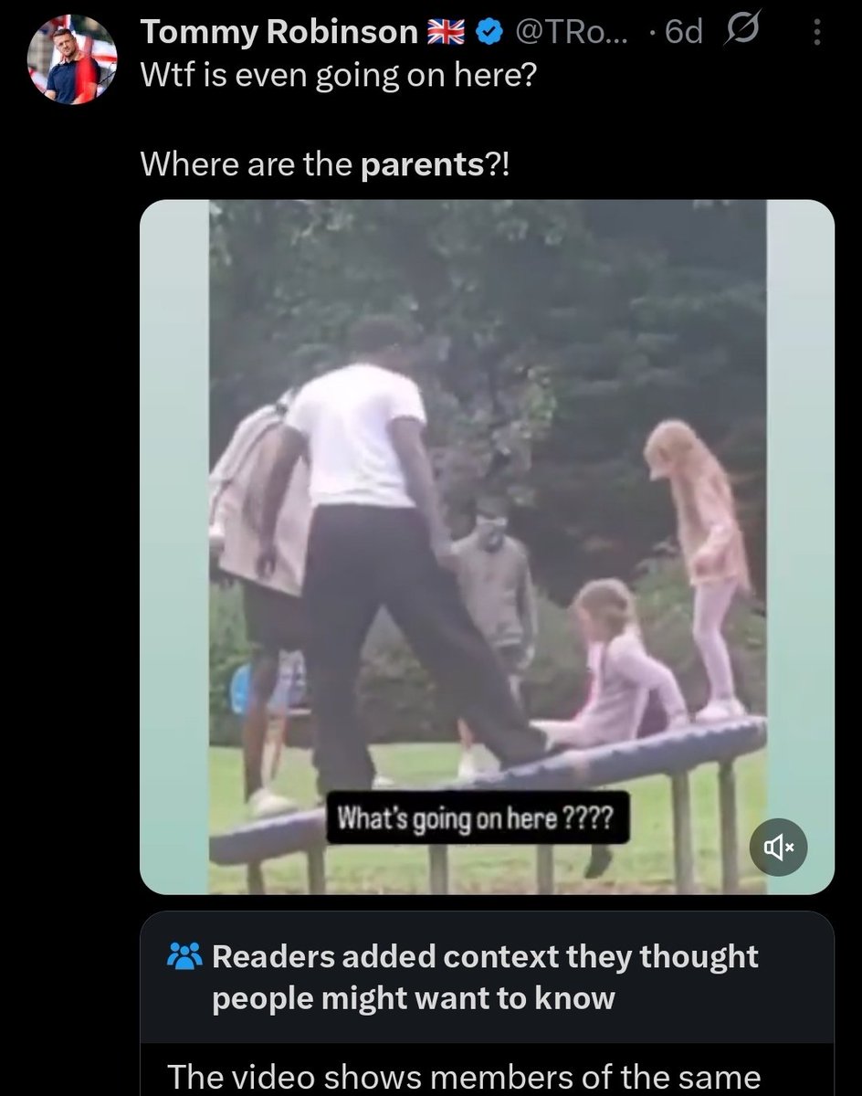 Oliver Stirling (@ows1892) on Twitter photo 6 days, 689k views, 8.7k likes, community-noted, family being abused in the street and the post is still up. <a href="/TRobinsonNewEra/">Tommy Robinson 🇬🇧</a> you're a cunt. 6 days, 689k views, 8.7k likes, community-noted, family being abused in the street and the post is still up. <a href="/TRobinsonNewEra/">Tommy Robinson 🇬🇧</a> you're a cunt.