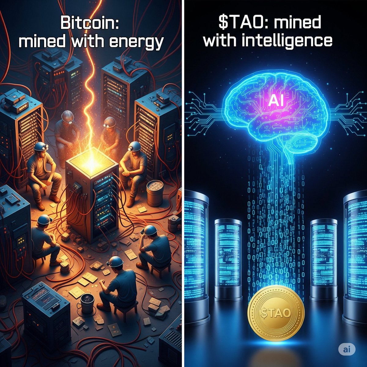 Think Bitcoin mined with energy… now imagine $TAO mined with intelligence. 🧠
From compute to value, $TAO turns AI training into digital gold. Education + decentralization = future wealth.

Let's Mine $TAO

Reply and earn $TAO