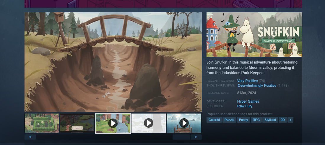 there is a whole ass game 

million $SNUFKIN
