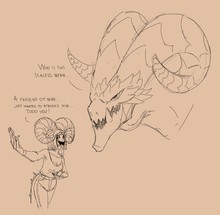 VadimTheNatilus's tweet image. Designed half dragon lady&apos;s dad and some other fun stuff  

#art #digitalart #oc