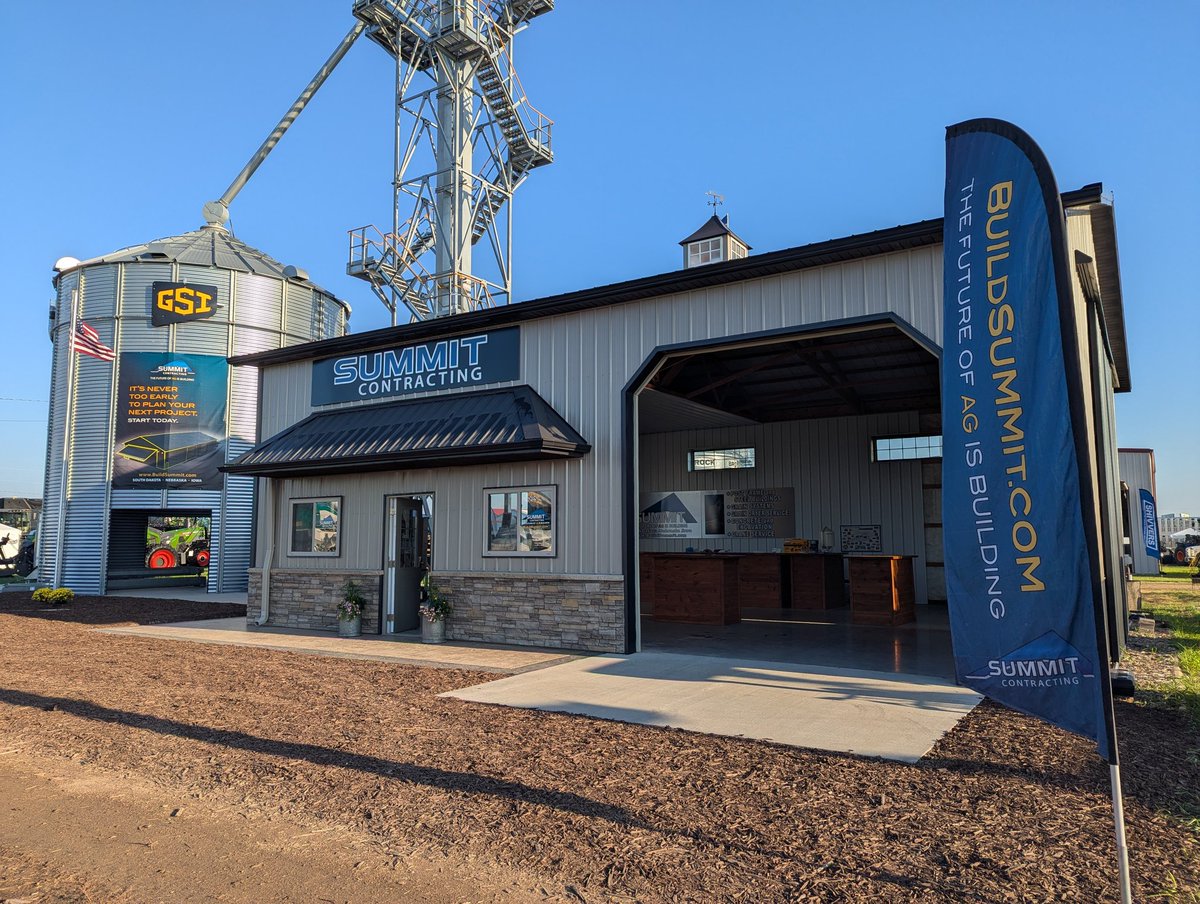 BuildSummitInc's tweet photo. Day 2 at Dakotafest is underway! 🌾 Stop by Booth 512 to see us and talk with our team about post frame buildings and grain systems. We’ll be here until 4pm — see you soon!
👉 https://t.co/6T2Sg4wlvc
#SummitContracting #FarmBuildings #GrainBins #AgContractor #Dakotafest25 https://t.co/qsJ7f9NTi5
