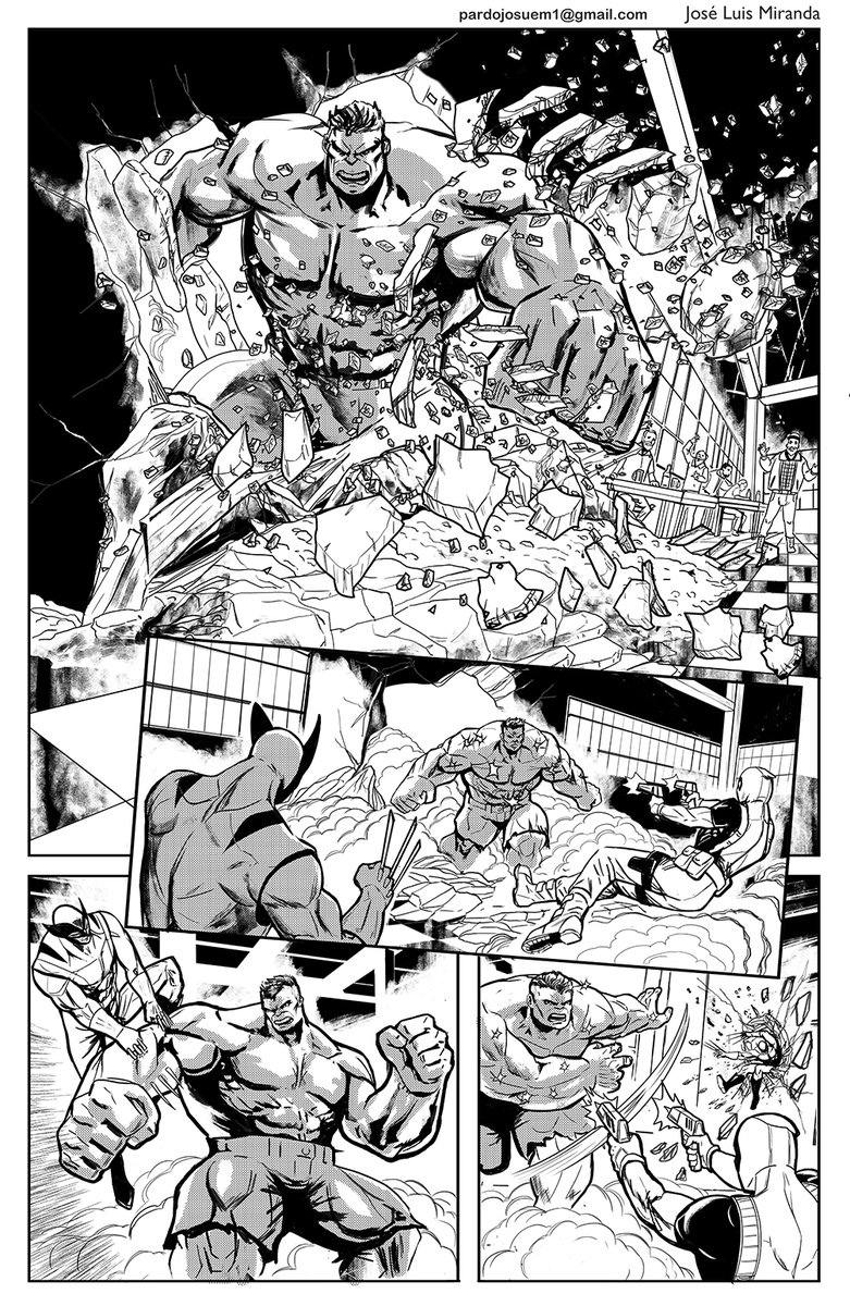 And I'm available for jobs for hire .example pages
PORTFOLIO behance.net/pepelucho1
pardojosuem1@gmail.com #Marvel #MarvelComics #ComicArt #ComicBookArtist #ComicPages #SequentialArt #ComicArtist #ComicArtistForHire #HireAnArtist #OpenForCommissions #LookingForWork #ArtJobs
