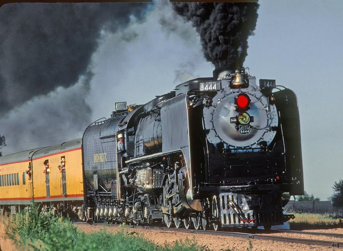 On July 11, 1981 the Rocky Mountain Railroad Club sponsored round-trip excursion with UP 8444 between Denver and Sterling, CO.

Roger Puta Collection
Description by Marty Bernard
Public Domain 🇺🇸