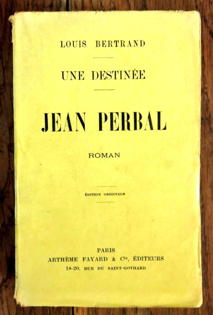 Jeedhr's tweet image. Déjà ? Oui. 

J&apos;ai trouvé une lettre manuscrite de Gabriel Gobron à Louis Bertrand. 

Il fait référence à son ouvrage Louis Perbal qui aurait des tonalités similaires (toutes proportions gardées) avec son propre roman &quot;L&apos;Ermonec&quot;.