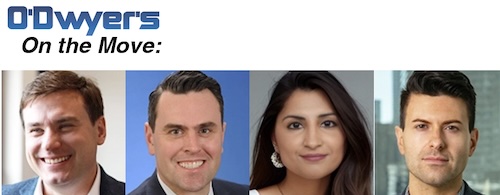 O'Dwyer's PR News (@odwyerpr) on Twitter photo On the move: <a href="/fgs_global/">FGS Global</a> brings on Conan D’Arcy as partner... <a href="/ICRPR/">ICR</a> names Edward Ruff as head of equity capital markets at its broker-dealer affiliate, ICR Capital... <a href="/avenuez_network/">Avenue Z</a> hires former Ditto PR VP Sandy Shakoor as dir. of PR... <a href="/get_proof/">Proof Strategies</a> promotes Mike Barco to VP of On the move: <a href="/fgs_global/">FGS Global</a> brings on Conan D’Arcy as partner... <a href="/ICRPR/">ICR</a> names Edward Ruff as head of equity capital markets at its broker-dealer affiliate, ICR Capital... <a href="/avenuez_network/">Avenue Z</a> hires former Ditto PR VP Sandy Shakoor as dir. of PR... <a href="/get_proof/">Proof Strategies</a> promotes Mike Barco to VP of