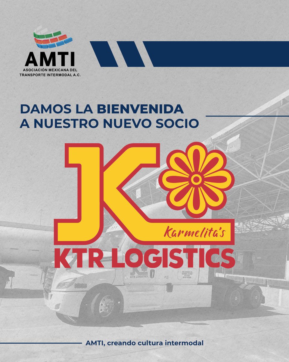 📣 Damos la más cordial bienvenida a nuestro nuevo socio KTR LOGISTICS, expertos en Servicios de Flete y Carga Nacional e Internacional.

Con presencia estratégica en aduanas marítimas, atienden diversas industrias en todo México y EU ¡Bienvenidos a la comunidad intermodal!