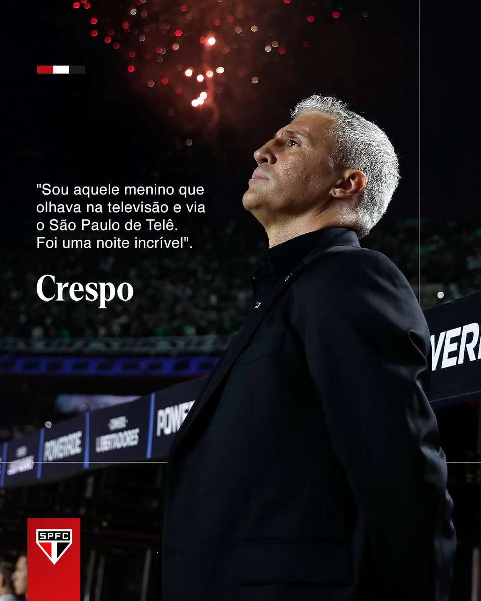 🗣️ Que dia, Profe! 

#GlóriaEterna
#VamosSãoPaulo🇾🇪